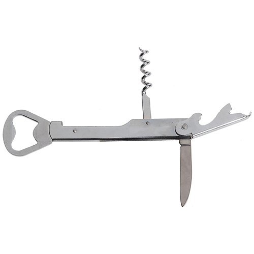 Cosy Cosy & Trendy flesopener-kurkentrekker, 14 cm, verchroomd