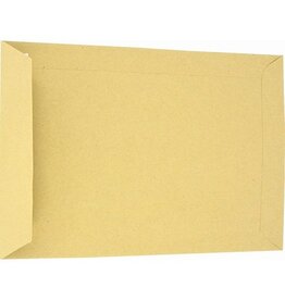Q-CONNECT Enveloppen, ft 162 x 229 mm, stripsluiting, uit kraft papier van 90 g, bruin, doos van 500 stuks