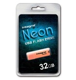 Integral Neon USB 2.0 stick, 32 GB, oranje