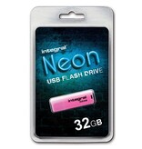 Integral Integral Neon USB 2.0 stick, 32 GB, roze