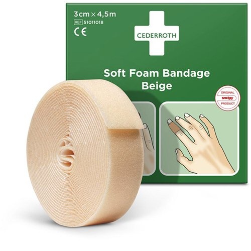 Cederroth Cederroth zelfklevend schuimverband, beige, 3 cm x 4,5 m