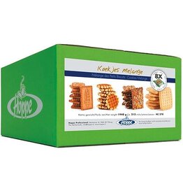 Hoppe Koekjes Melange, doos van 1690 g, ca 178 stuks