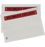 Q-CONNECT Paklijstenvelop Dokulops A5, ft 225 x 160 mm, doos van 1000 stuks, tekst: documents enclosed