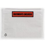 Merkloos Paklijstenvelop Dokulops A6, ft 165 x 115 mm, doos van 1000 stuks, tekst: documents enclosed