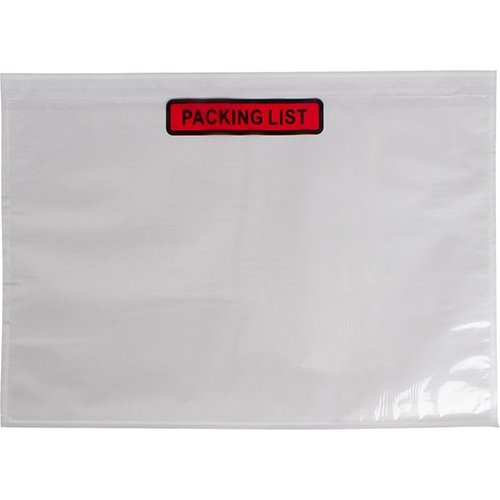 Q-CONNECT Paklijstenvelop Dokulops C4, ft 328 x 235 mm, doos van 500 stuks, tekst: packing list