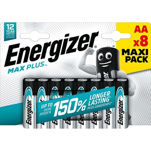 Energizer Energizer batterijen Max Plus AA, blister van 8 stuks