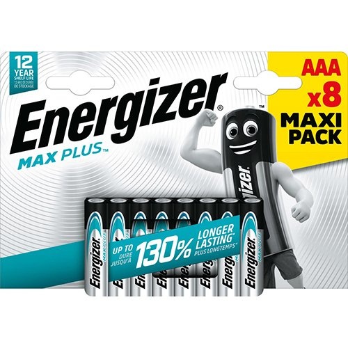 Energizer Energizer batterijen Max Plus AAA, blister van 8 stuks