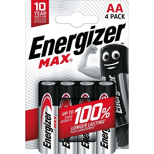 Energizer Energizer batterijen Max AA, blister van 4 stuks