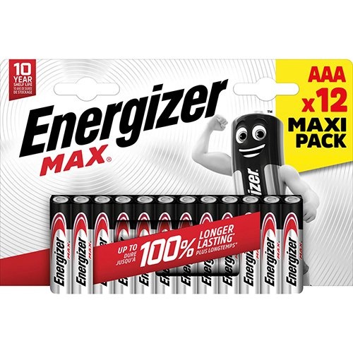 Energizer Energizer batterijen Max AAA, blister van 12 stuks