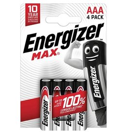 Energizer Energizer batterijen Max AAA/LR03/E92, blister van 4