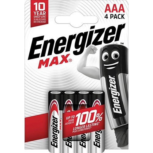 Energizer Energizer batterijen Max AAA/LR03/E92, blister van 4