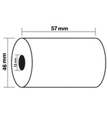 Exacompta Exacompta thermische rekenrol ft 57 mm, D +-46 mm, asgat 12 mm, lengte 24 m, pak van 10 rollen