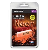 Integral Integral Neon USB 3.0 stick, 32 GB, oranje