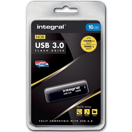 Integral Integral USB stick 3.0, 16 GB, zwart