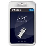 Integral Integral ARC USB stick 2.0, 16 GB, zilver