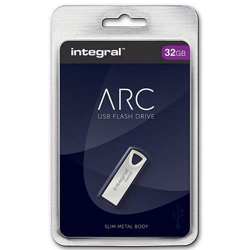Integral Integral ARC USB stick 2.0, 32 GB, zilver