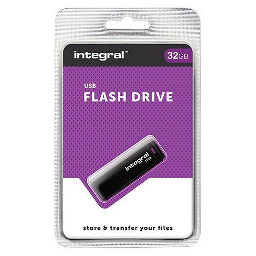 Integral Integral USB 2.0 stick, 32 GB, zwart
