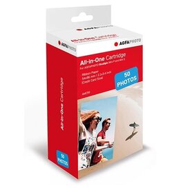 Agfaphoto AgfaPhoto vulling voor fotoprinter Realipix Mini P, cartridge en 50 vel fotopapier