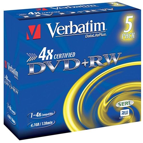 Verbatim DVD rewritable, 5st. individueel verpakt