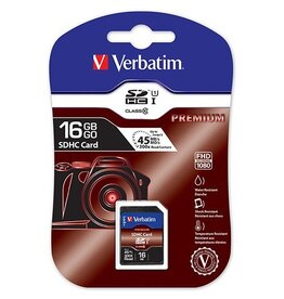 Verbatim SDHC geheugenkaart, klasse 10, 16 GB