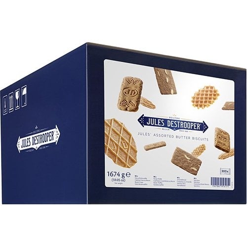 Jules Destrooper Jules Destrooper koekjes, Jules' Assorted Butter Biscuits, doos van 300 stuks