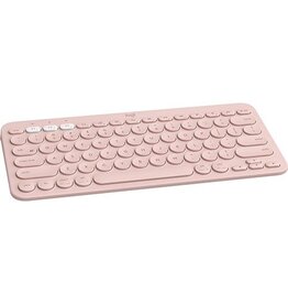 Logitech draadloos toetsenbord K380, azerty, roze