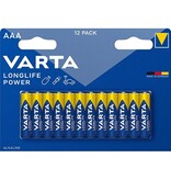 Varta Varta batterij Longlife Power AAA, blister van 12 stuks