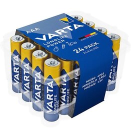 Varta Varta batterij Longlife Power AAA, pak van 24 stuks