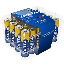 Varta Varta batterij Longlife Power AA, pak van 24 stuks