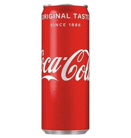 Coca Cola Company Coca-Cola frisdrank, sleek blik van 25 cl, pak van 24 stuks