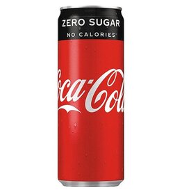 Coca Cola Company Coca-Cola Zero frisdrank, sleek blik van 25 cl, 24st.