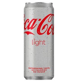 Coca Cola Company Coca-Cola Light frisdrank, sleek blik van 33 cl, 24st.