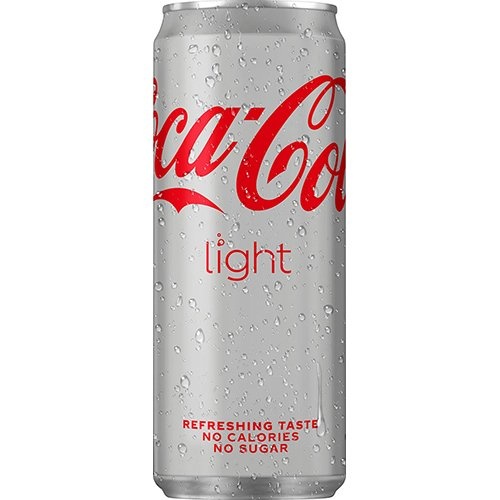 Coca Cola Company Coca-Cola Light frisdrank, sleek blik van 33 cl, 24st.