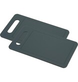 Cosy Cosy snijplank Fresco, ft 25 x 14 x 0,6 cm, grijs, set van 2 stuks