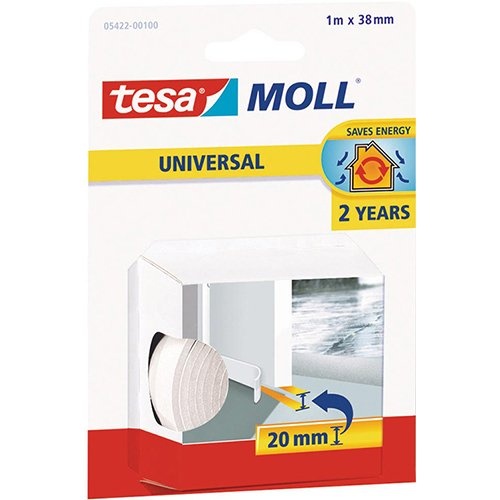 Tesa Tesa Moll Universal dorpelstrip, 1 m x 38 mm, wit