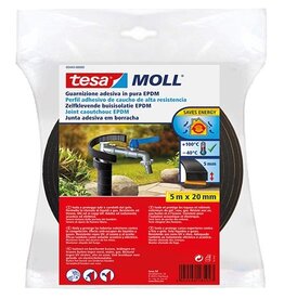 Tesa Tesa Moll buisisolatie EPDM, 5 m x 20 mm, zwart