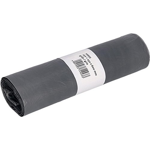 Deiss Deiss vuilniszak ft 50 x 60 cm, 33 liter, grijs, HDPE, rol van 50 stuks