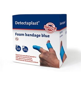 Detectaplast Schuimverband 6Cmx45M Blauw [1st]