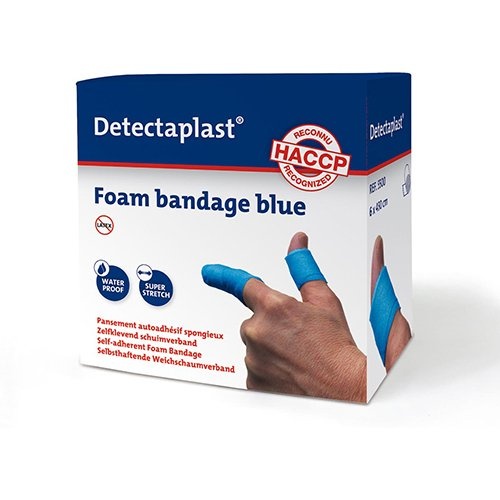 Detectaplast Detectaplast zelfklevend schuimverband, ft 6 cm x 4,5 m, op rol