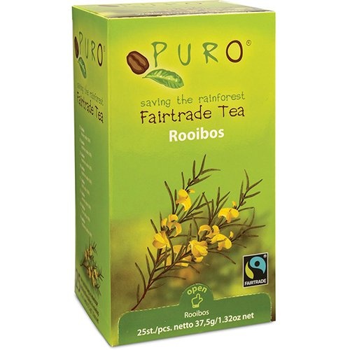 Puro Puro thee, rooibos, fairtrade, pak van 25 zakjes