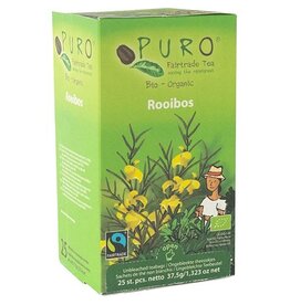 Puro Puro Bio thee, rooibos, fairtrade, pak van 25 zakjes