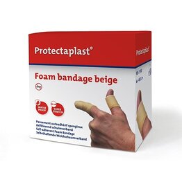 Protectaplast Schuimverband 6Cmx45M Beige [1st]