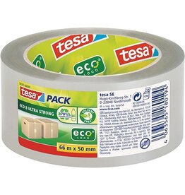 Tesa Tesapack eco & ultra strong ecologo, 50 mm x 66 m, transparant