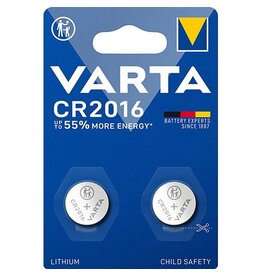 Varta Varta knoopcel Lithium CR2016, blister van 2 stuks