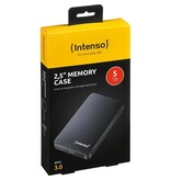 Merkloos Intenso Memory Case draagbare harde schijf, 5 TB, zwart