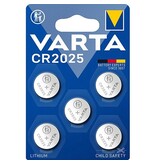 Varta Varta knoopcel Lithium CR2025, blister van 5 stuks