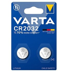 Varta Varta knoopcel Lithium CR2032, blister van 2 stuks