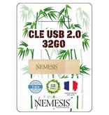 Merkloos Nemesis USB-stick, bamboe, 32 GB
