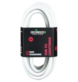 Greenmouse Greenmouse Lightning kabel, USB-A naar 8-pin, 2 m, wit