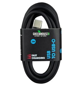Greenmouse Greenmouse kabel, USB-A naar USB-C, 2 m, zwart